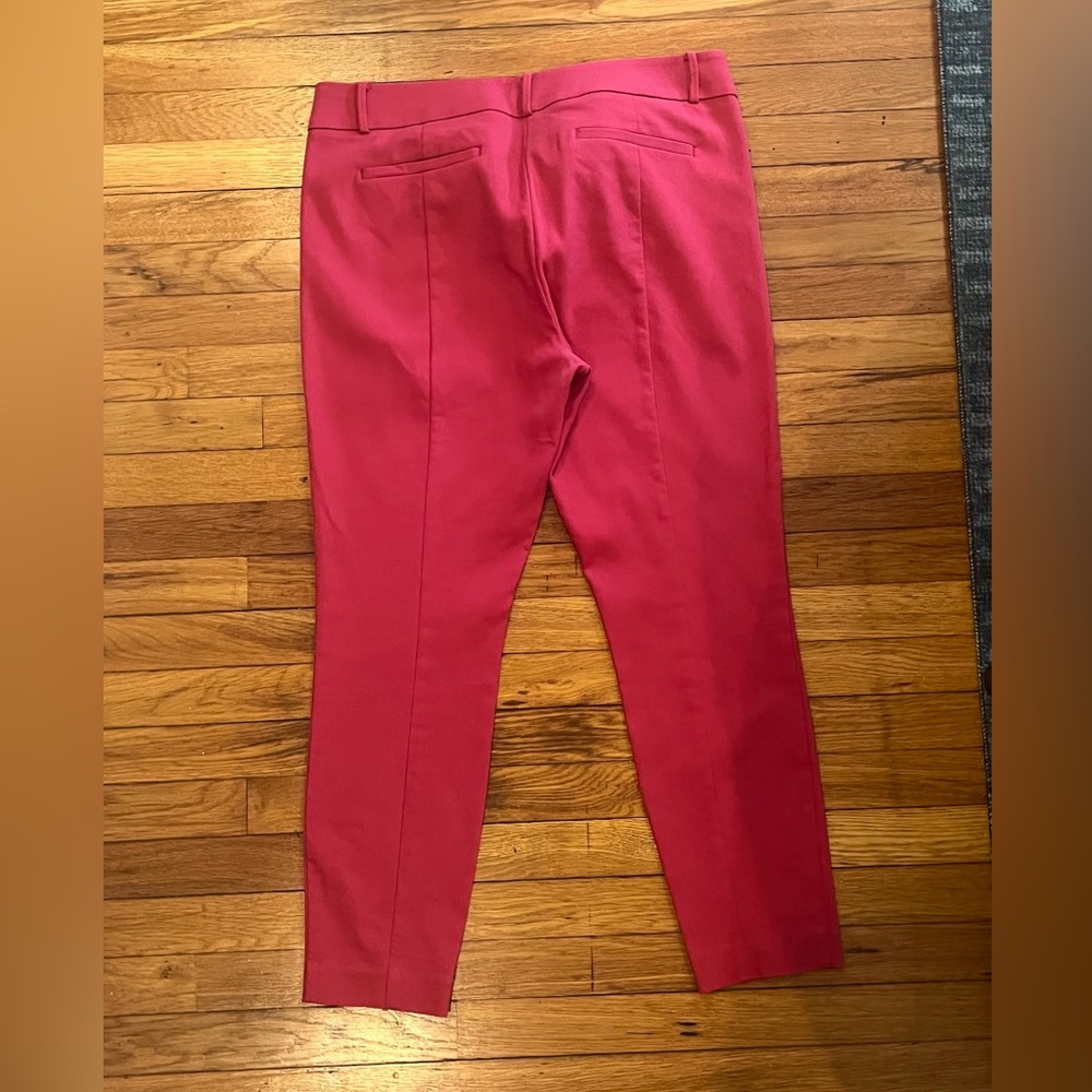 LOFT Raspberry Ankle Pants - Picture 2 of 7